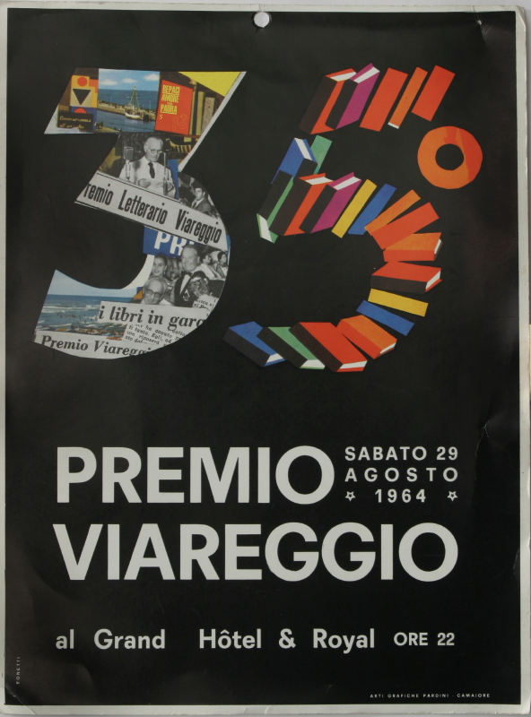 Locandina pubblicitaria del 35° Premio Letterario Viareggio
