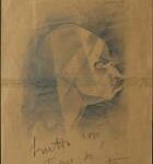 GAMC immagine opera Bonetti, Martinetti, 1931, matita su carta, cm.28x19,5