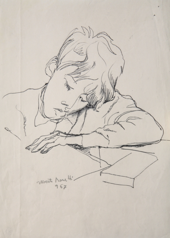 GAMC - Galleria di Arte Moderna - Opera : Ritratto di ragazzo che studia - autore: Bonetti Uberto , immagine