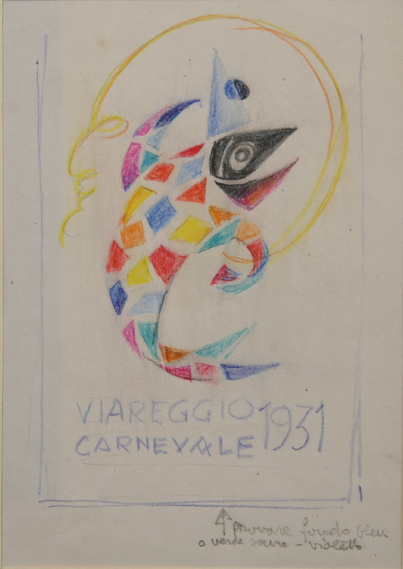 GAMC - Galleria di Arte Moderna - Opera : Studio per il manifesto del Carnevale 1931 - autore: Bonetti Uberto , immagine
