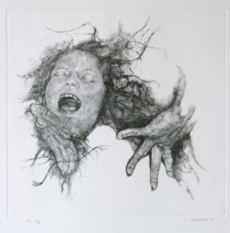 GAMC - Galleria di Arte Moderna - Opera : L‘urlo (Donna che grida) - autore: Vespignani Renzo , immagine