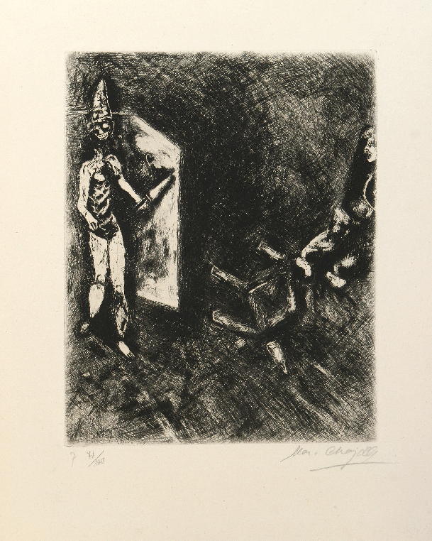 GAMC - Galleria di Arte Moderna - Opera : La mort et le malheureux - autore: Chagall Marc , immagine