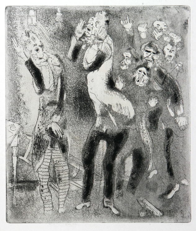 GAMC - Galleria di Arte Moderna - Opera : Les Fonctionnaires amaigris - autore: Chagall Marc , immagine