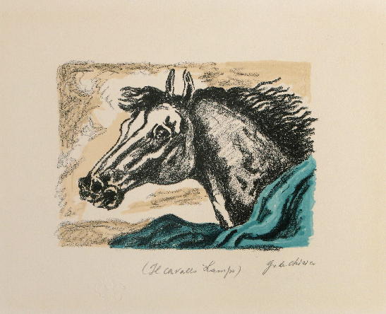 GAMC - Galleria di Arte Moderna - Opera : Il cavallo lampo (IV versione) - autore: De Chirico Giorgio , immagine