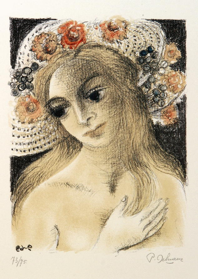 GAMC - Galleria di Arte Moderna - Opera : Le chapeau fleuri - autore: Delvaux Paul , immagine