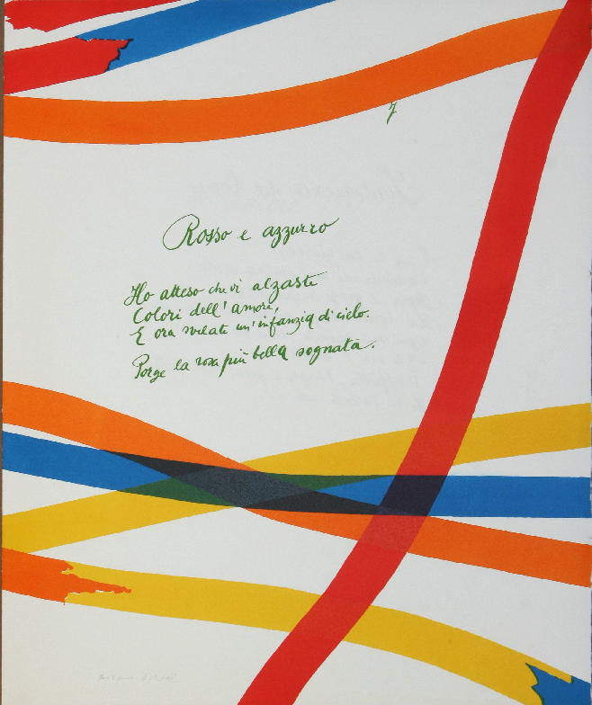 GAMC - Galleria di Arte Moderna - Opera : Rosso e azzurro - autore: Dorazio Piero , immagine