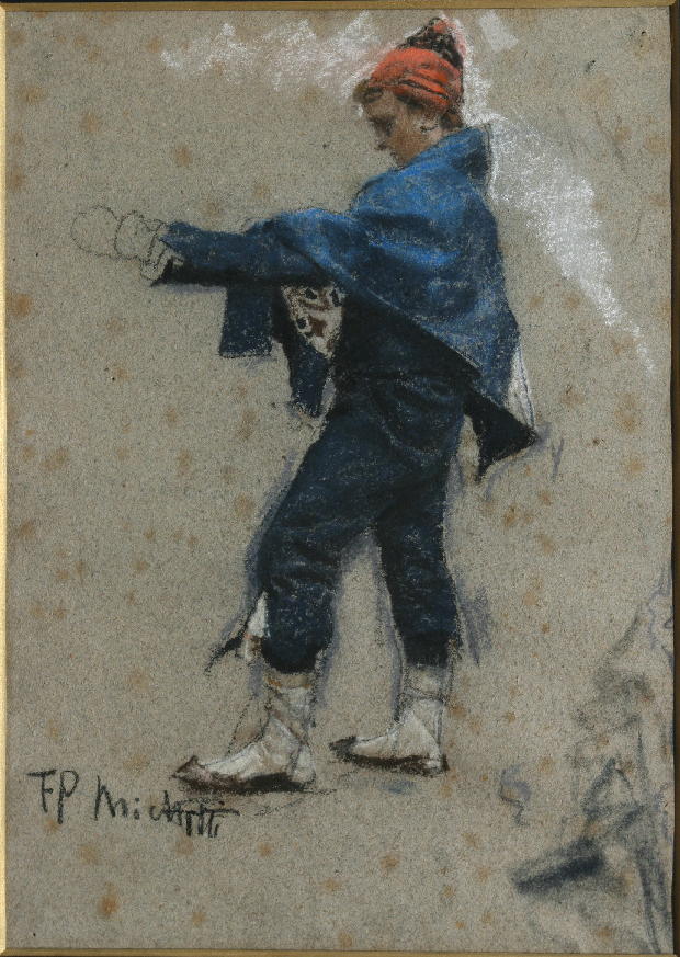 immagine opera Michetti Francesco Paolo, Danzatore di tarantella