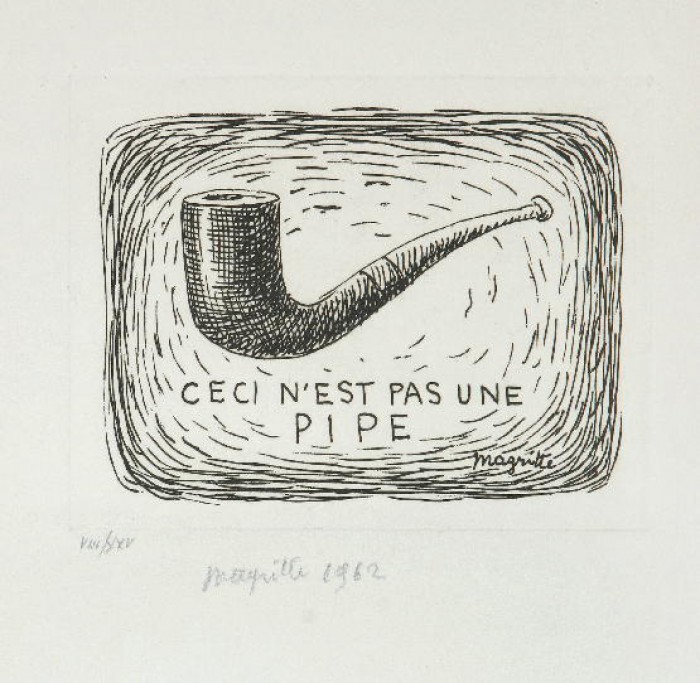 GAMC - Galleria di Arte Moderna - Opera : Ceci n'est une pipe - autore: Magritte René , immagine