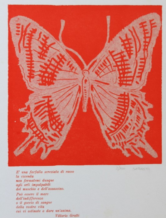 GAMC - Galleria di Arte Moderna - Opera : La farfalla rossa - Omaggio a Vittorio Grotti - autore: Saporetti
Adolfo , immagine