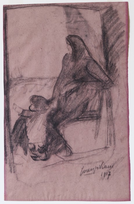 GAMC - Galleria di Arte Moderna - Opera : Donna con bambino - autore: Viani Lorenzo , immagine