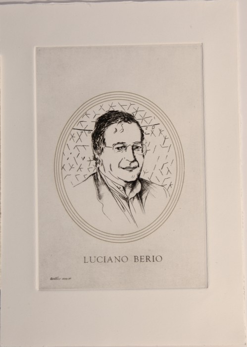 GAMC - Galleria di Arte Moderna - Opera : Luciano Berio - autore: Santoro Pasquale , immagine