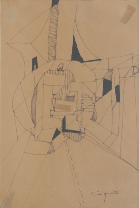 GAMC - Galleria di Arte Moderna - Opera : Disegno geometrico - autore: Cinquini Daniele , immagine