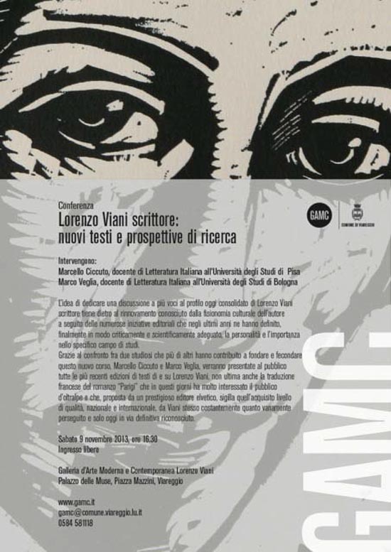 GAMC - Galleria di Arte Moderna - Mostra : Lorenzo Viani scrittore: nuovi testi e prospettive di ricerca, immagine
