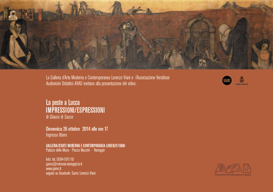 GAMC - Galleria di Arte Moderna - Mostra : La peste a Lucca IMPRESSIONI/ESPRESSIONI  di Glauco di Sacco, immagine