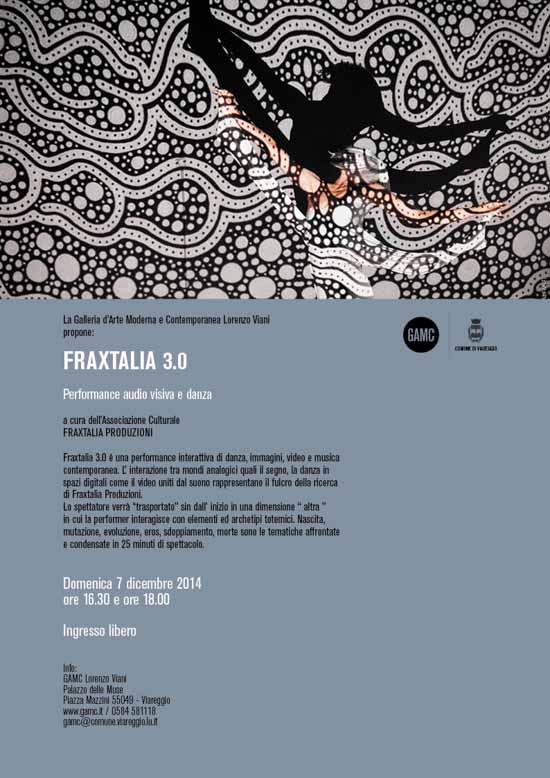 GAMC - Galleria di Arte Moderna - Mostra : Fraxtalia 3.0 Performance audio visiva e danza, immagine
