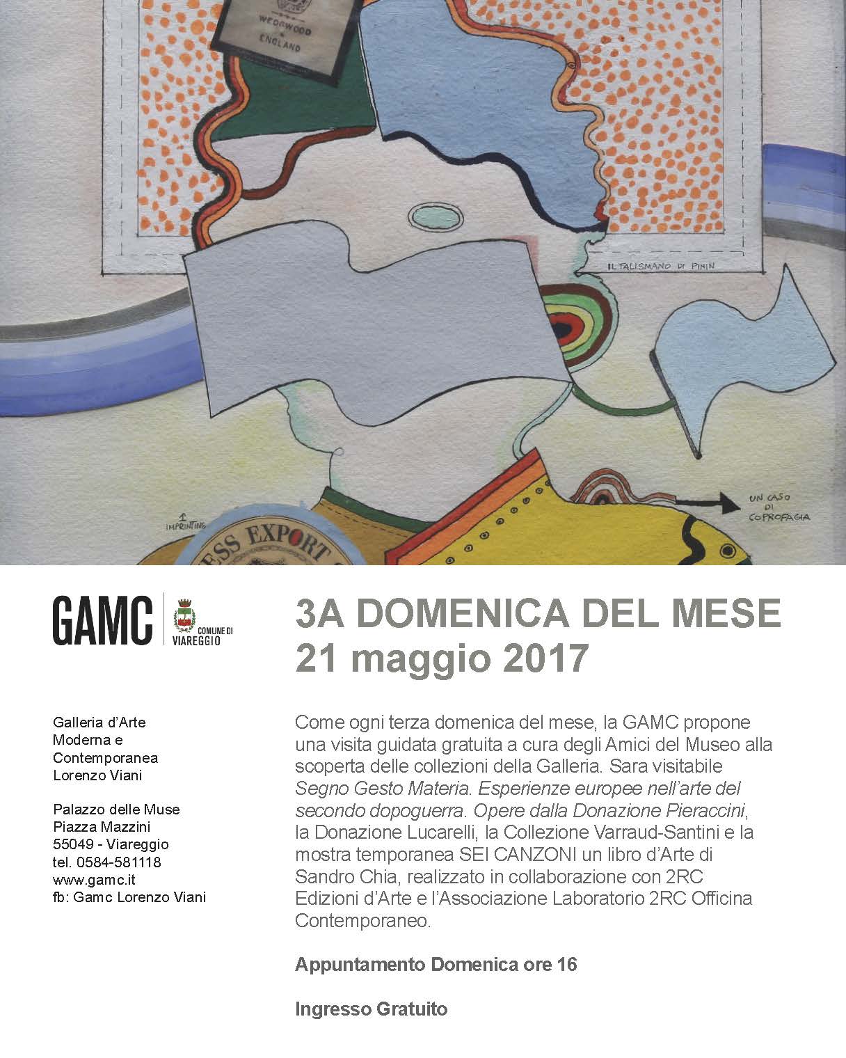 GAMC - Galleria di Arte Moderna - Mostra : III Domenica del mese appuntamento alla GAMC, immagine