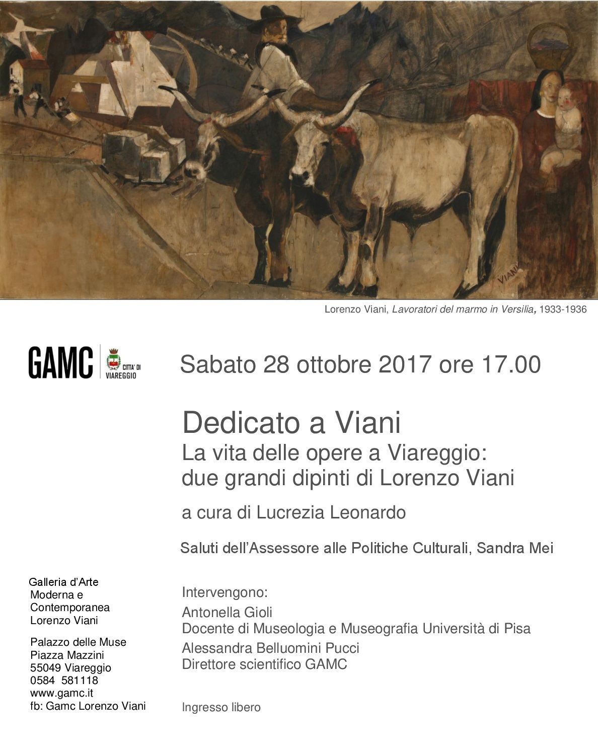 GAMC - Galleria di Arte Moderna - Mostra : La vita delle opere a Viareggio, immagine