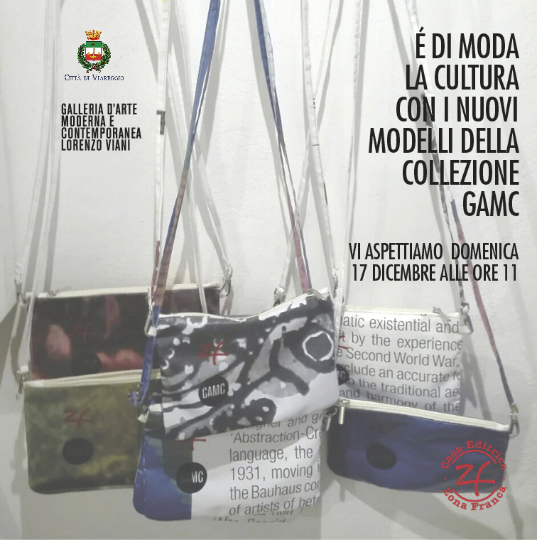 GAMC - Galleria di Arte Moderna - Mostra : È di moda la cultura. Presentazione nuovi modelli borse GAMC, immagine