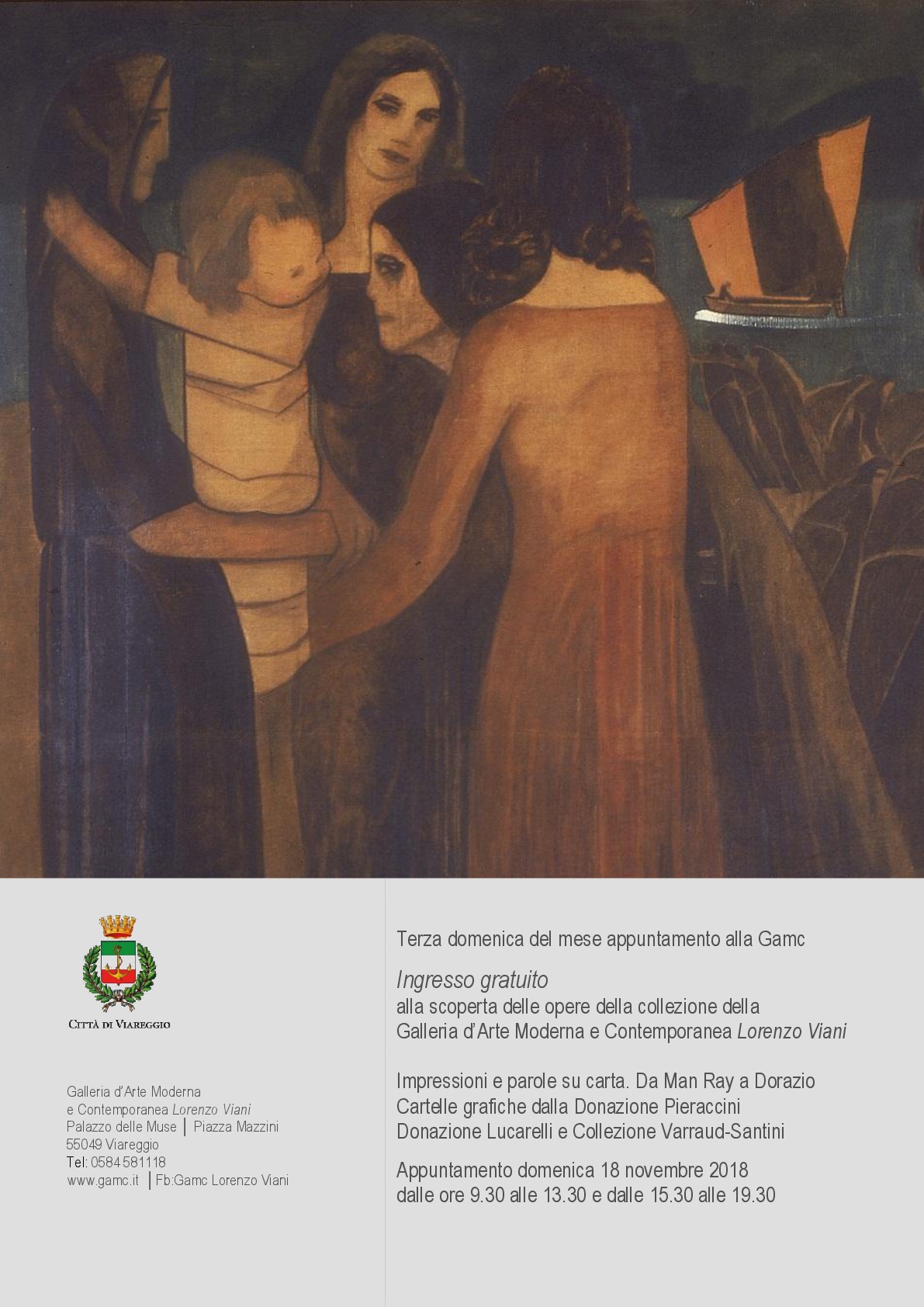 GAMC - Galleria di Arte Moderna - Mostra : III Domenica del mese. Appuntamento alla GAMC, immagine